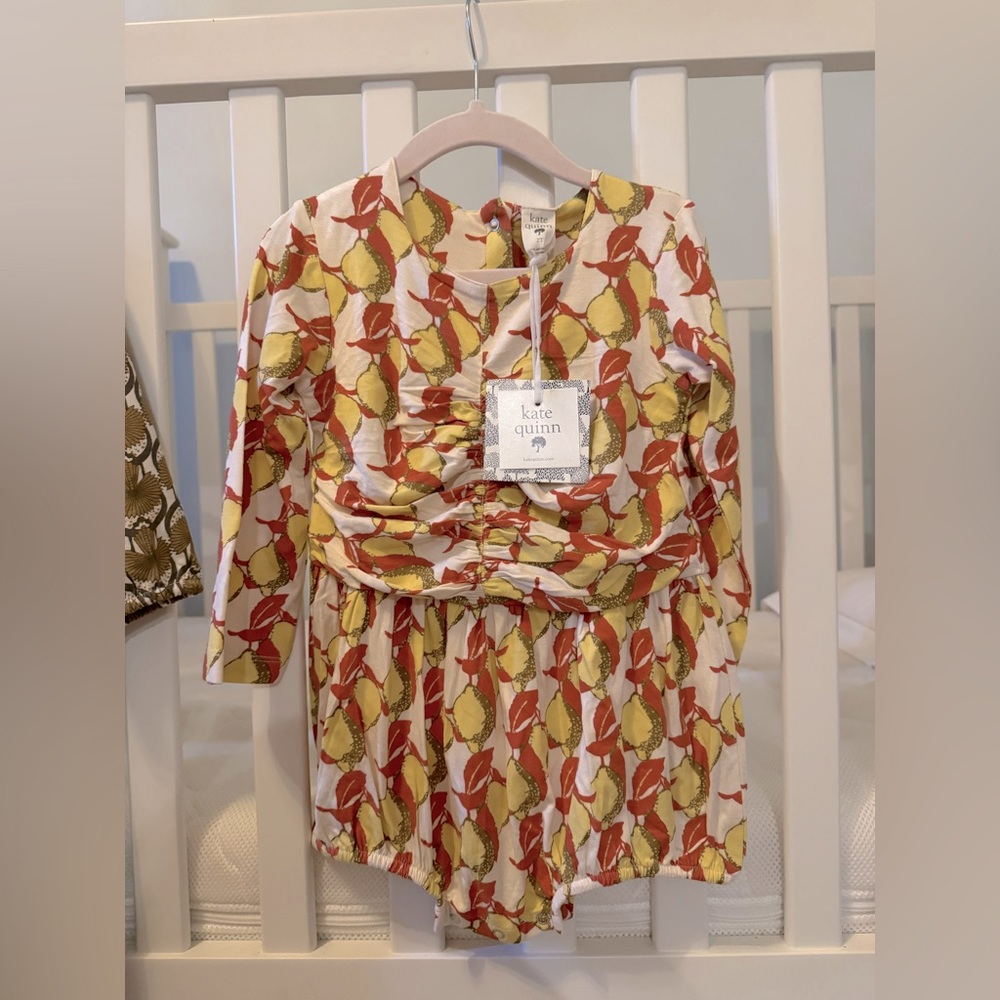 Adorable NWT Kate Quinn bubble in the cutest lemon print!